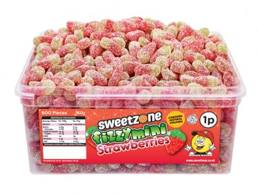 Fizzy Mini Strawberries Tub