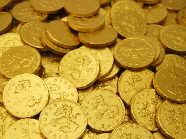 Gold Milk Chocolate 5p & 10p Coins