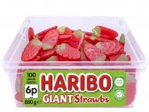 Haribo Giant Strawbs Tub