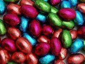 Milk Chocolate Eggs Multicolored