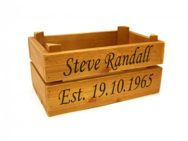 Personalised Rustic Crate